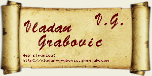 Vladan Grabović vizit kartica